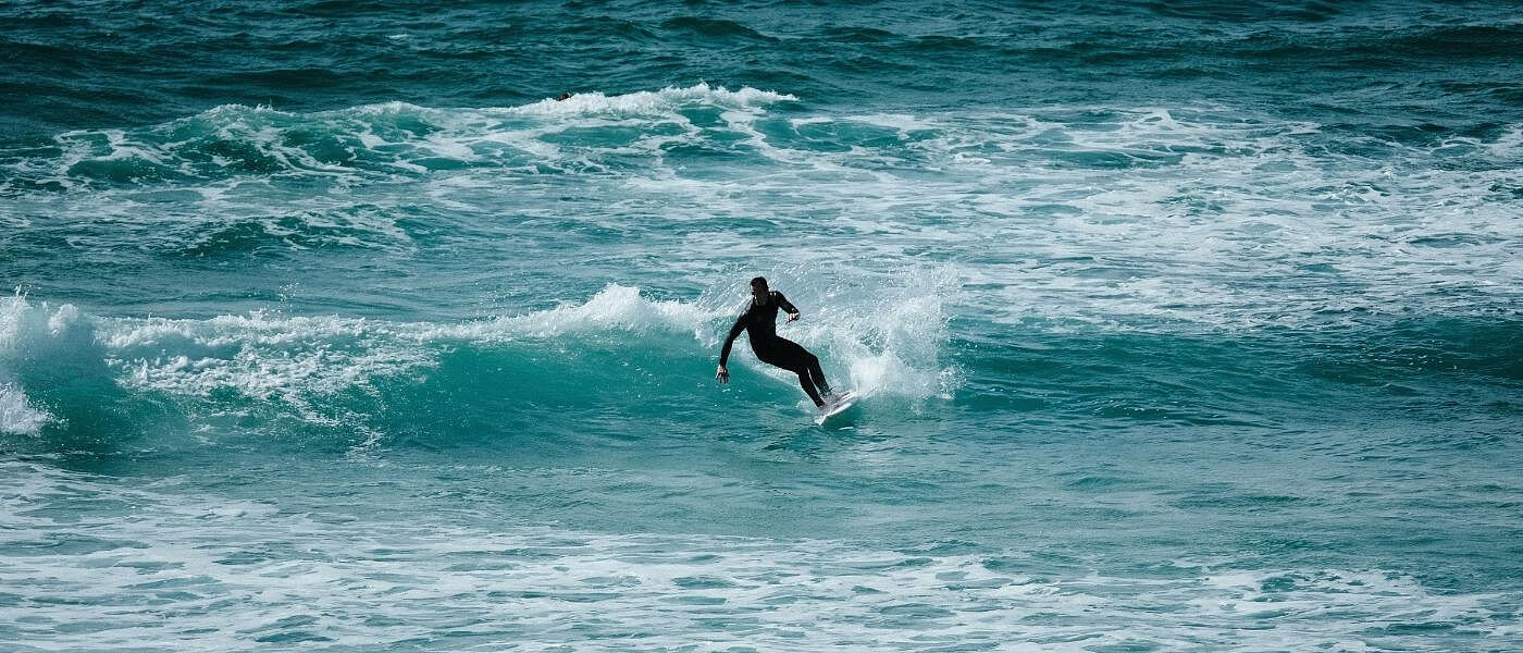 someone surfing