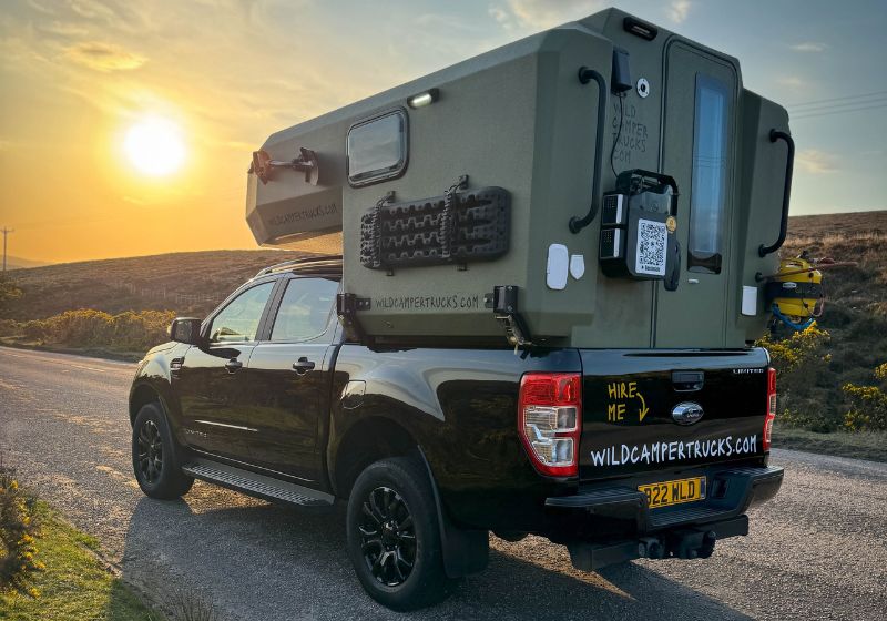 Wild Camper Truck at sunset