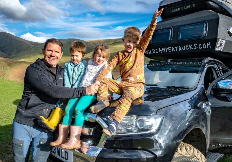 Steve Backshall adventuring with a Wild Camper Truck