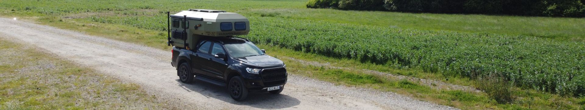 Wild Camper Truck on a dirt track